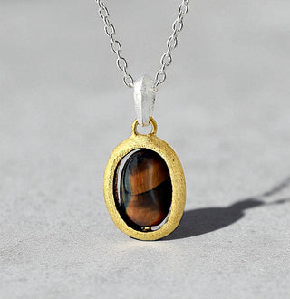 Collier "Naturklang" mit Tigerauge