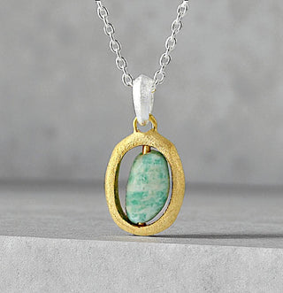 Collier "Naturklang" mit Amazonit