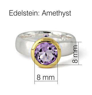 Ring mit echtem Amethyst