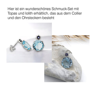 Collier mit Topas und Iolith