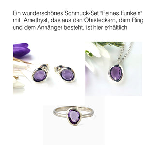 Ring "Feines Funkeln" mit echtem Amethyst