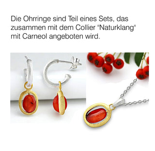 Ohrhänger "Naturklang" mit Carneol