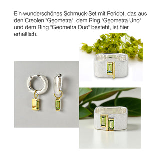Creolen "Geometra" mit Peridot